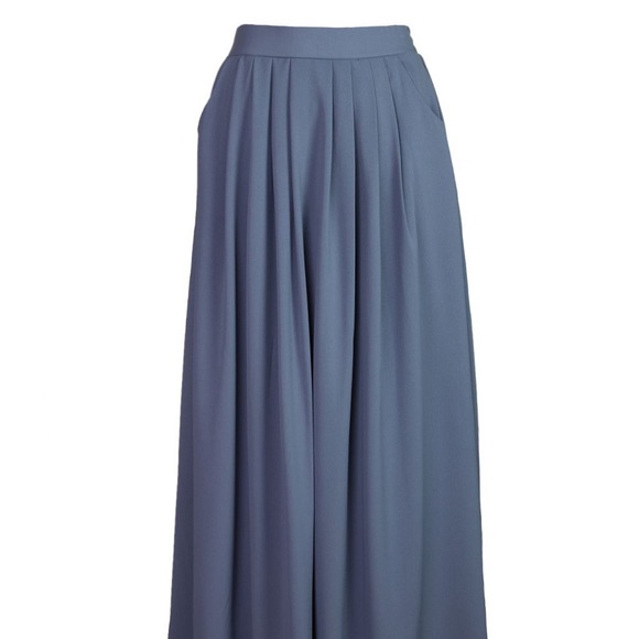 Wilfred Long Chiffon Slate Skirt - Picture 1 of 1